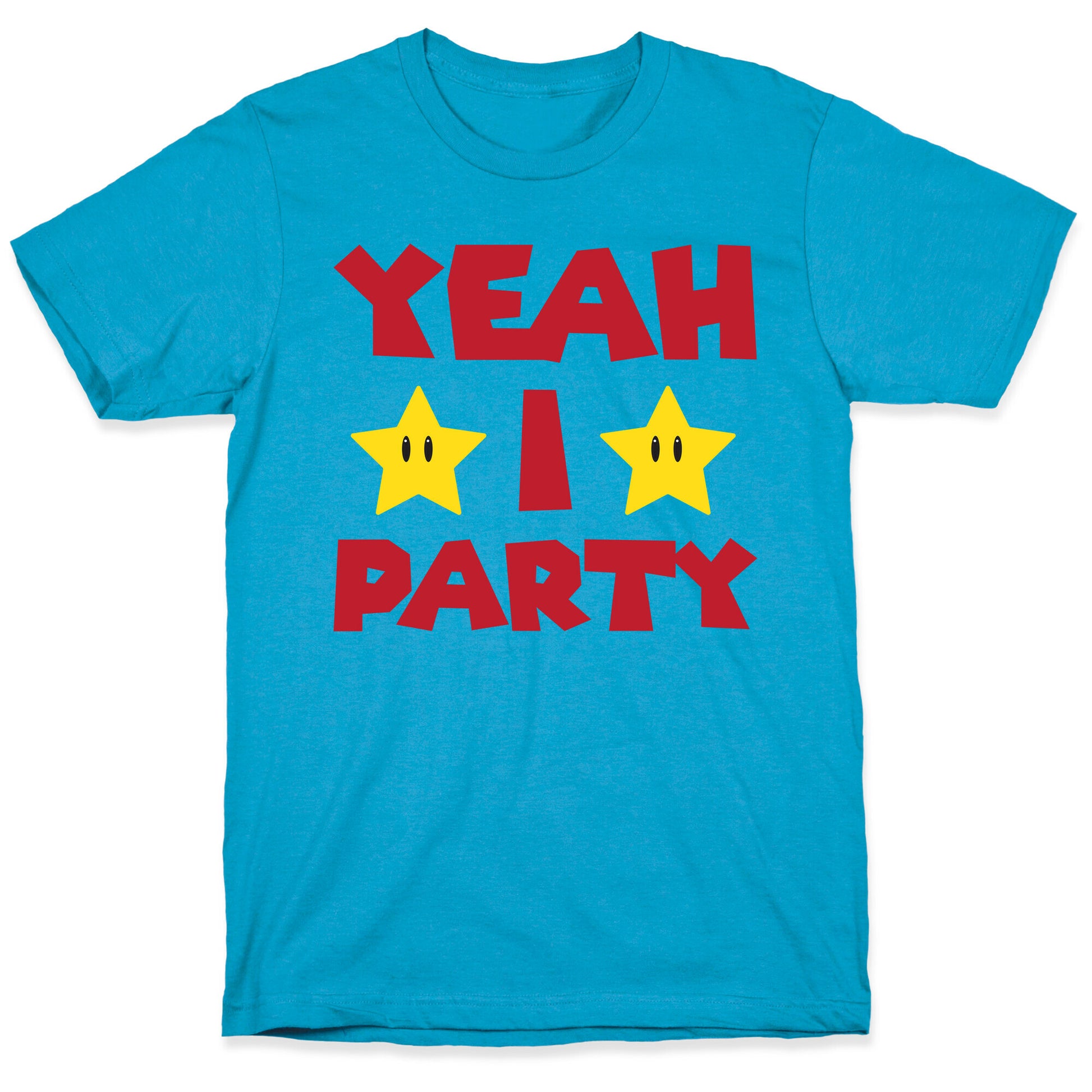 Yeah I Party Mario Parody Unisex Triblend Tee