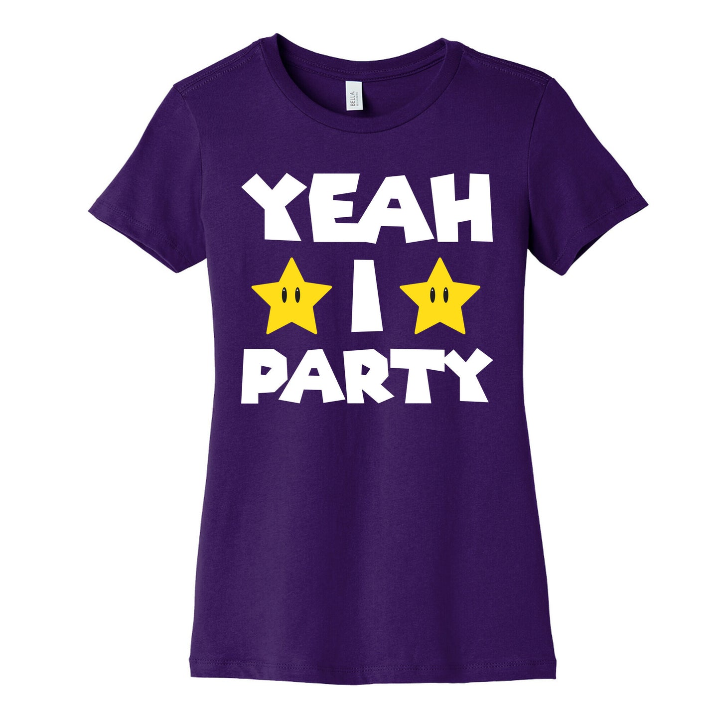 Yeah I Party Mario Parody Women's Cotton Tee