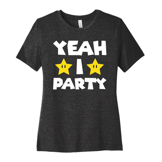 Yeah I Party Mario Parody Women's Cotton Tee