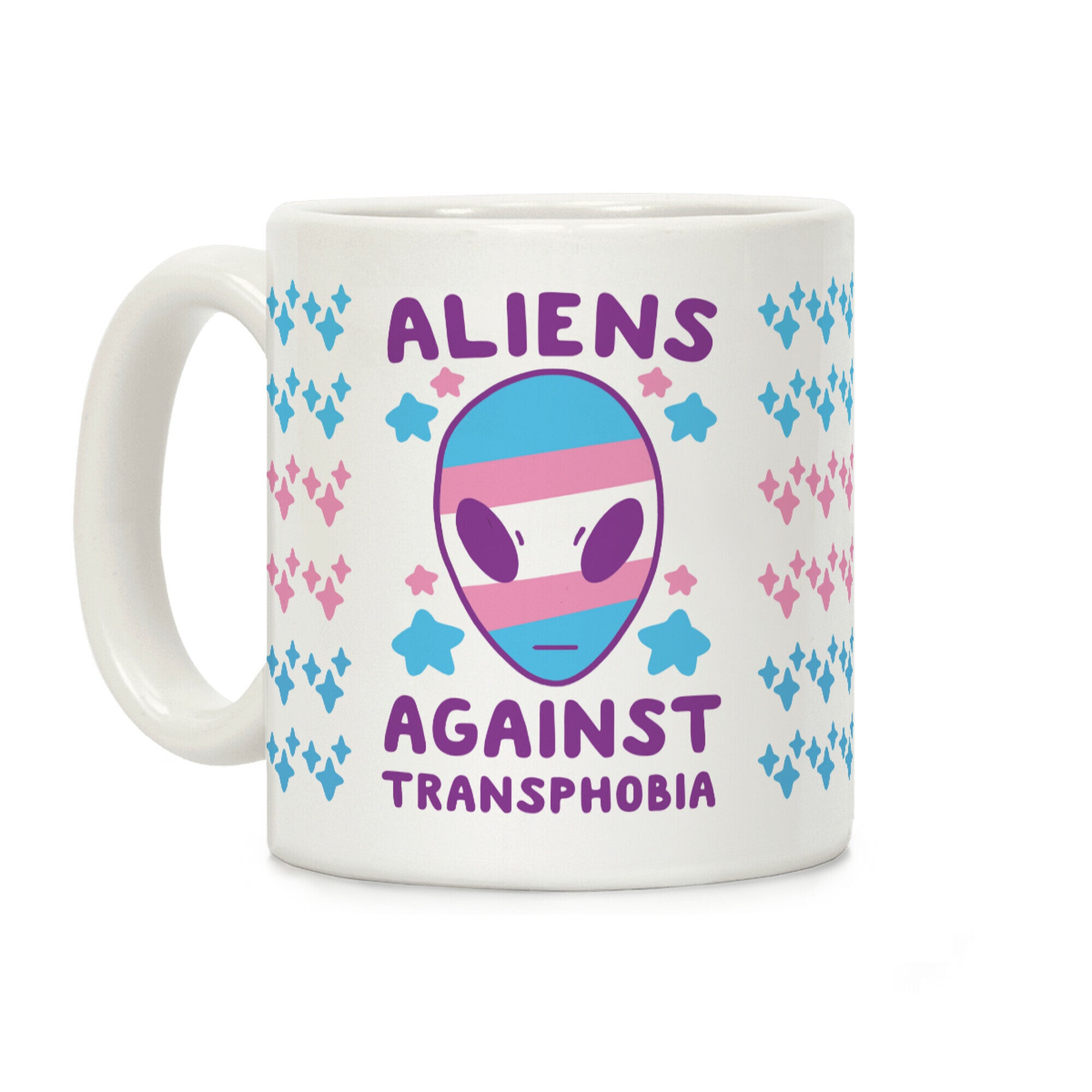 Aliens Against Transphobia Coffee Mug