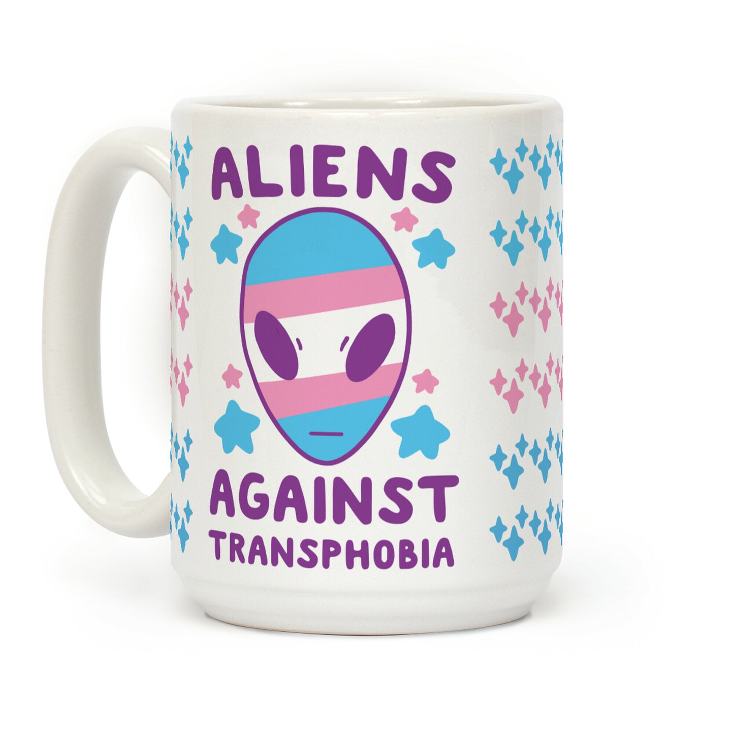 Aliens Against Transphobia Coffee Mug