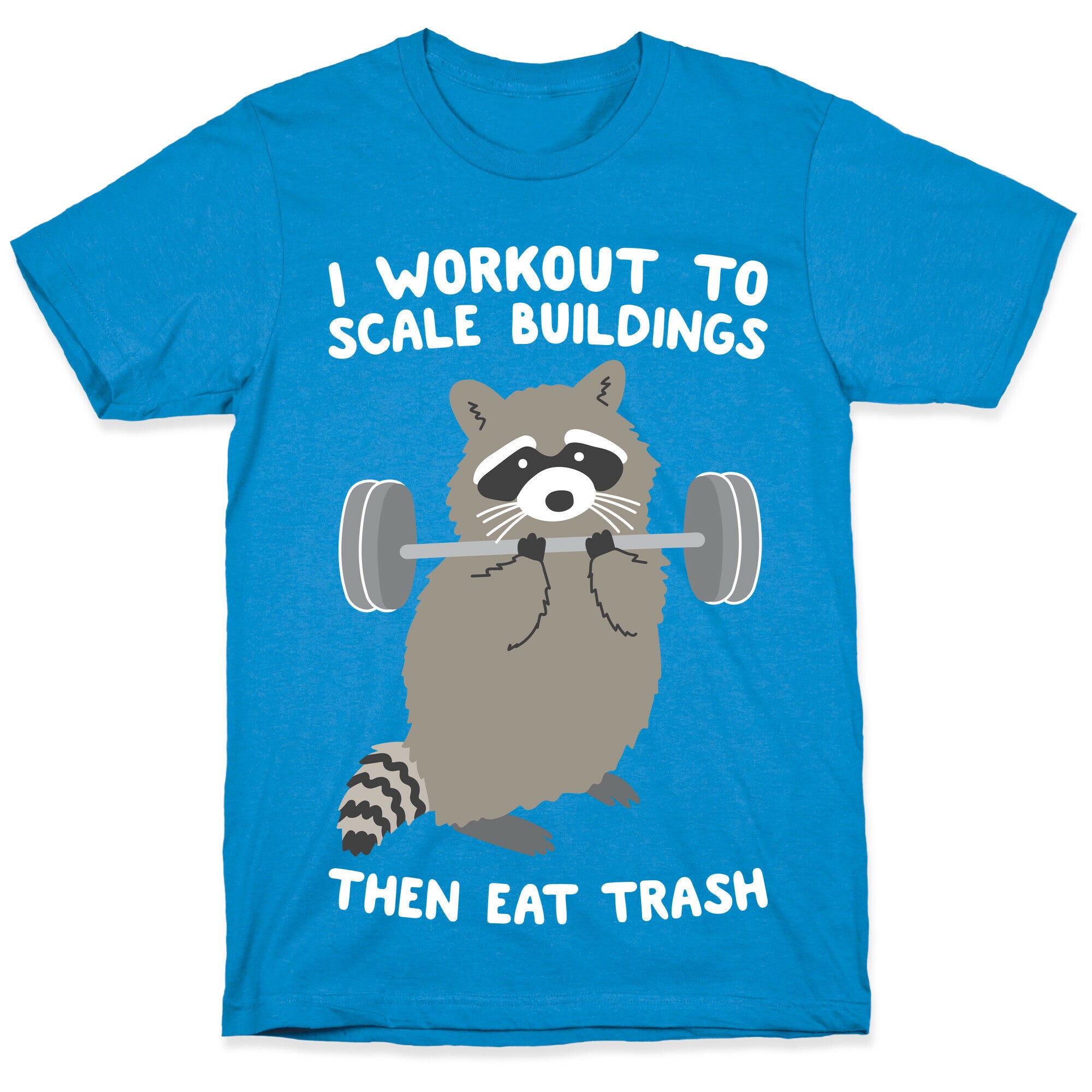 I Workout To Scale Buildings Then Eat Trash Raccoon T-Shirt