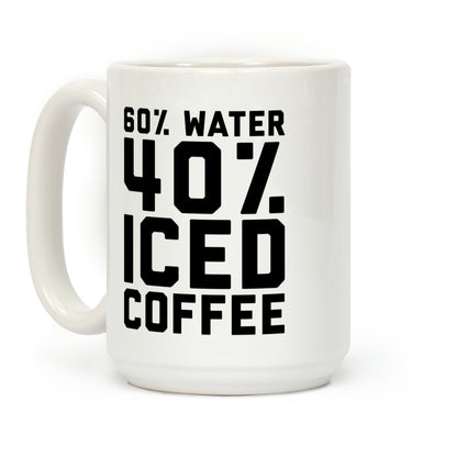 60% Water 40% Iced Coffee Coffee Mug