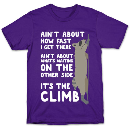 The Climb Raccoon Parody T-Shirt