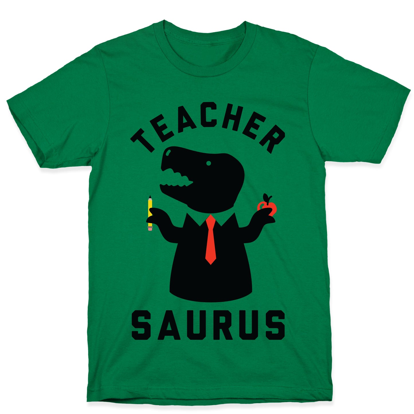 Teacher Saurus Tie T-Shirt
