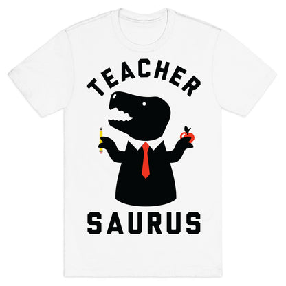 Teacher Saurus Tie T-Shirt