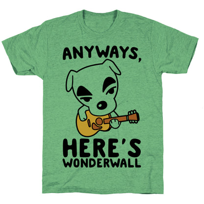 Anyways Here's Wonderwall Parody Unisex Triblend Tee