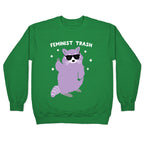Feminist Trash Raccoon Crewneck Sweatshirt