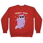 Feminist Trash Raccoon Crewneck Sweatshirt