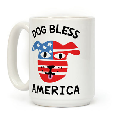 Dog Bless America Coffee Mug