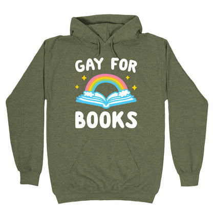 Gay For Books Hoodie