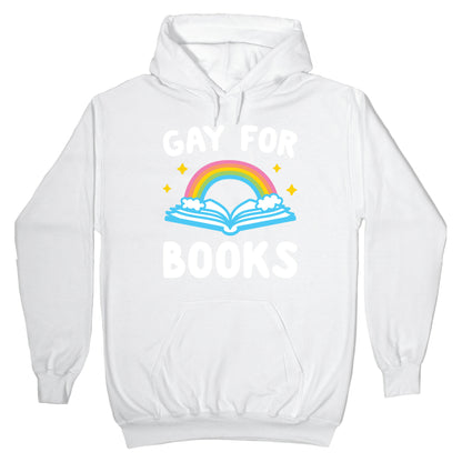 Gay For Books Hoodie