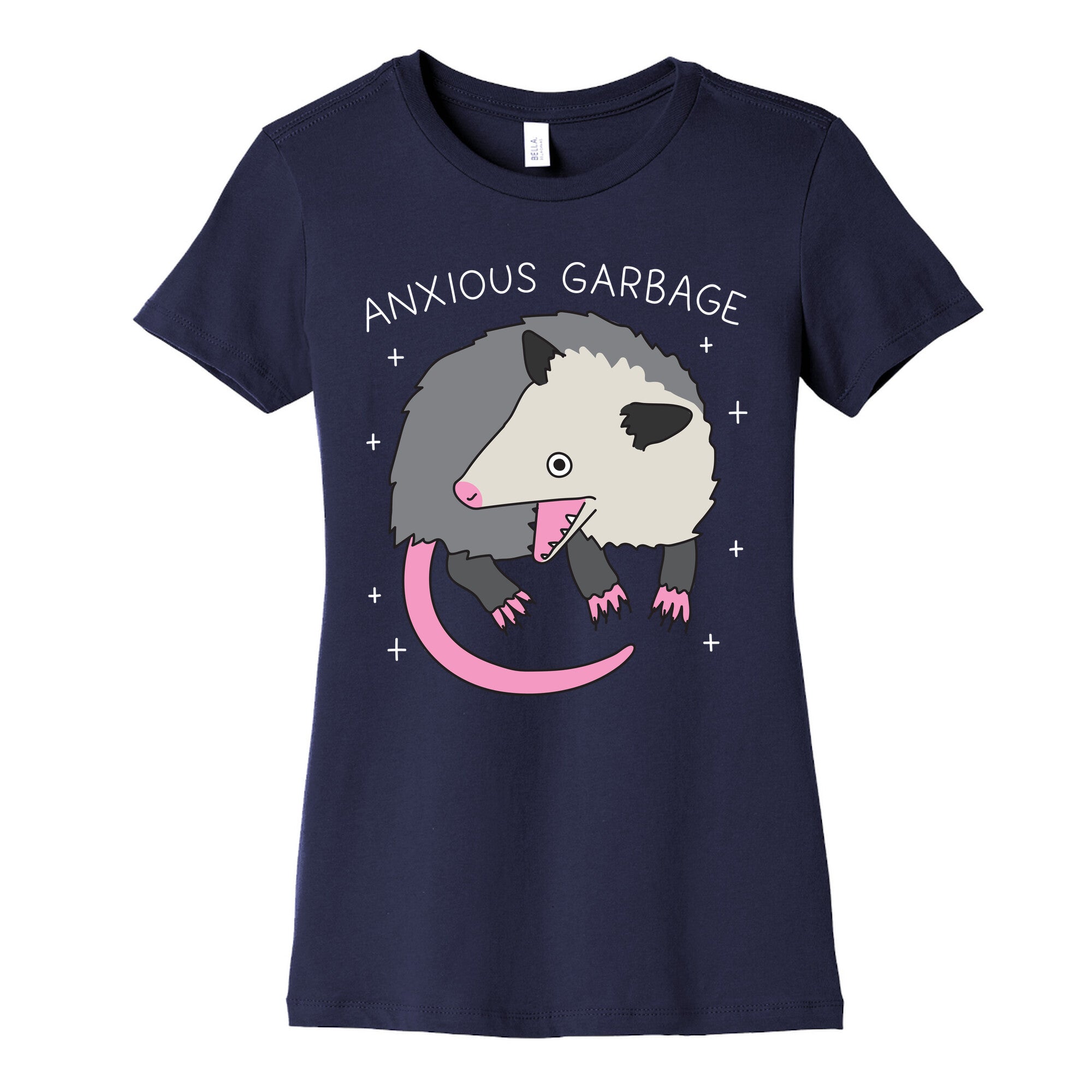Anxious Garbage Opossum Women's Cotton Tee