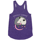 Anxious Garbage Opossum Racerback Tank