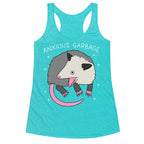 Anxious Garbage Opossum Racerback Tank