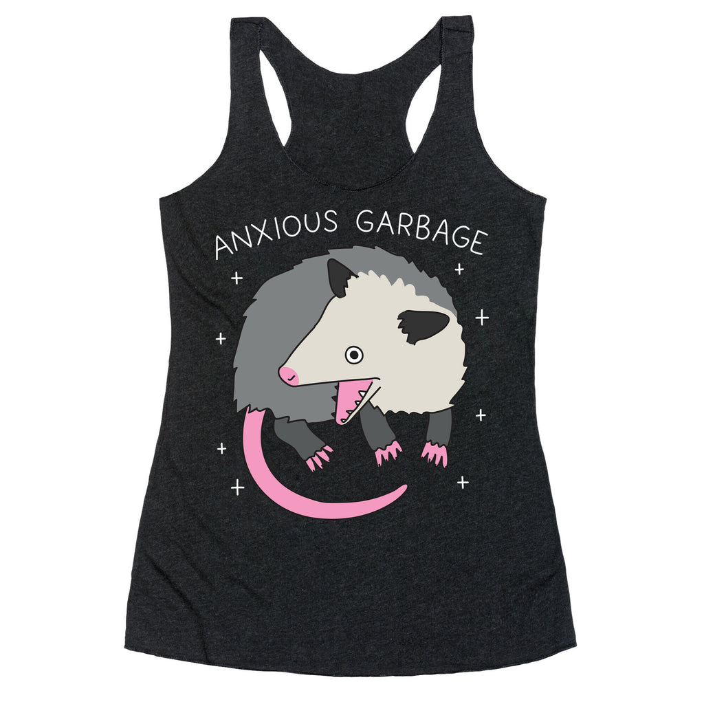 Anxious Garbage Opossum Racerback Tank