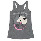 Anxious Garbage Opossum Racerback Tank