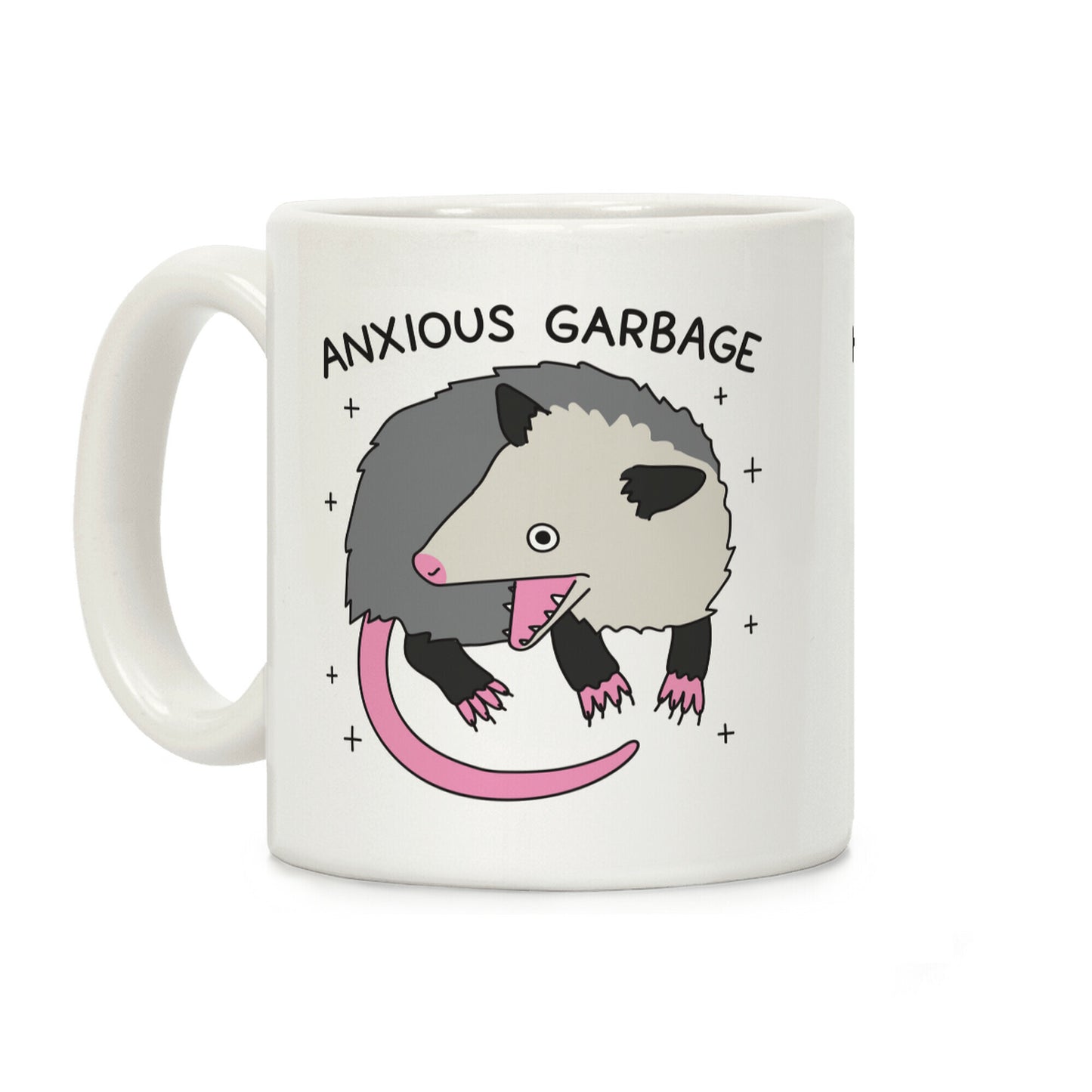 Anxious Garbage Opossum Coffee Mug