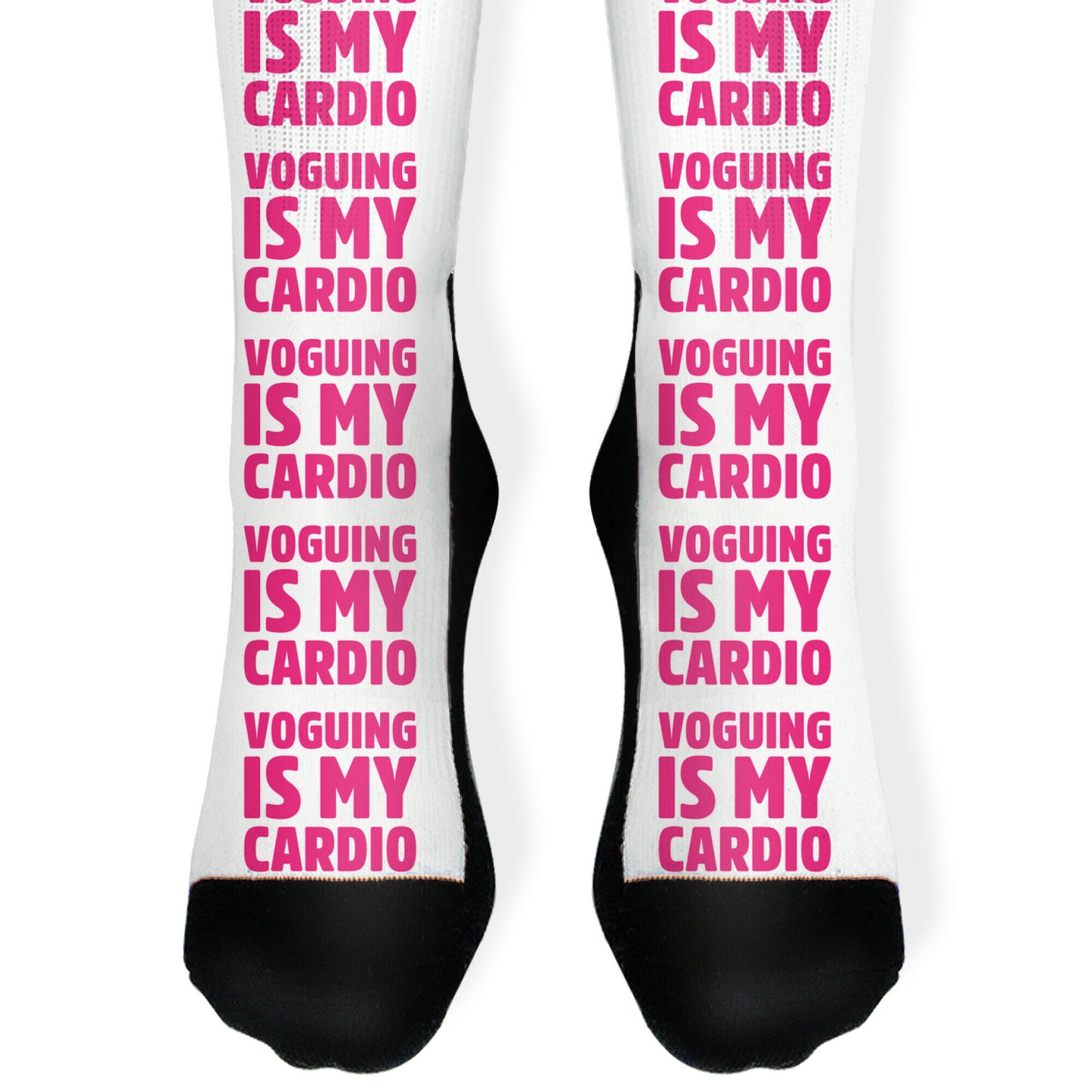 Voguing Is My Cardio Parody Socks