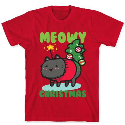 Meowy Christmas T-Shirt