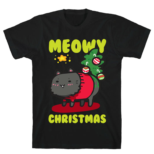 Meowy Christmas T-Shirt