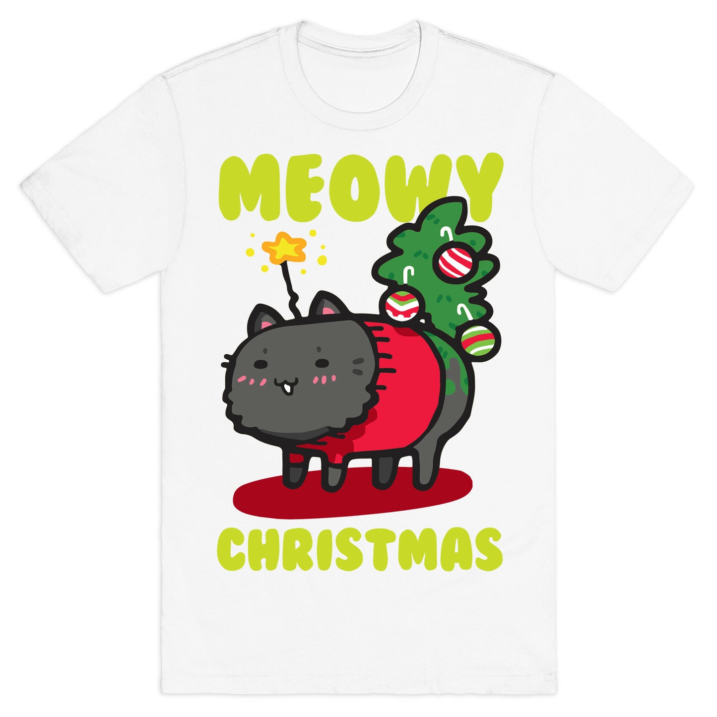 Meowy Christmas T-Shirt