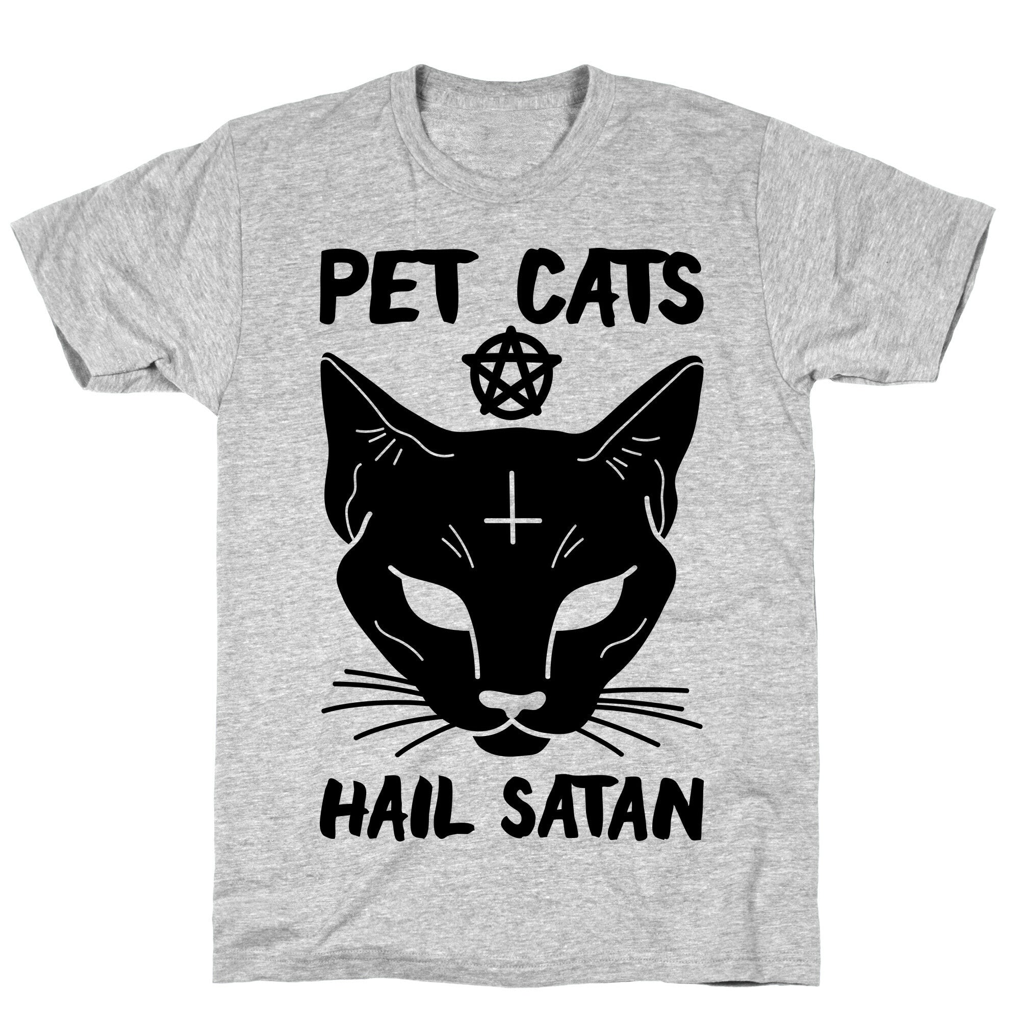 Pet Cats Hail Satan Sphynx T-Shirt