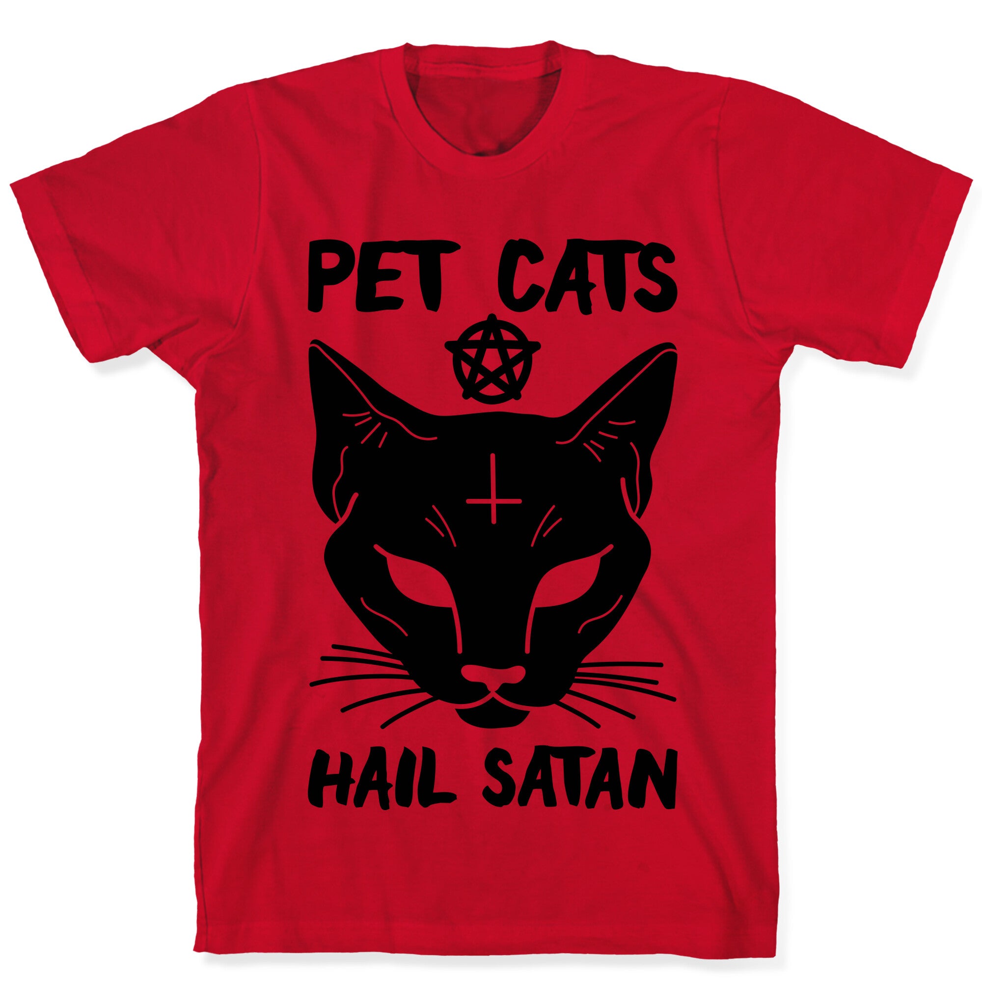Pet Cats Hail Satan Sphynx T-Shirt