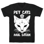 Pet Cats Hail Satan Sphynx T-Shirt