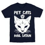 Pet Cats Hail Satan Sphynx T-Shirt