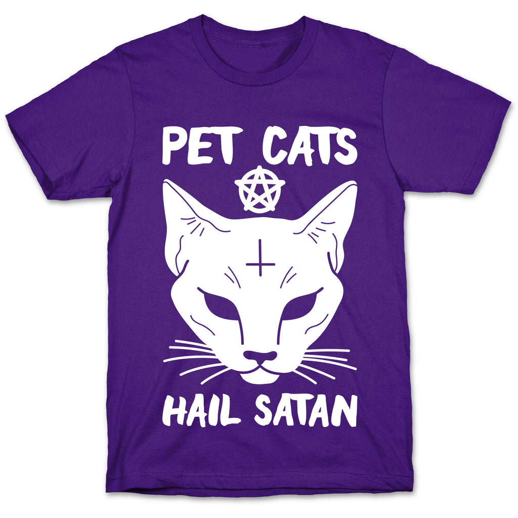 Pet Cats Hail Satan Sphynx T-Shirt