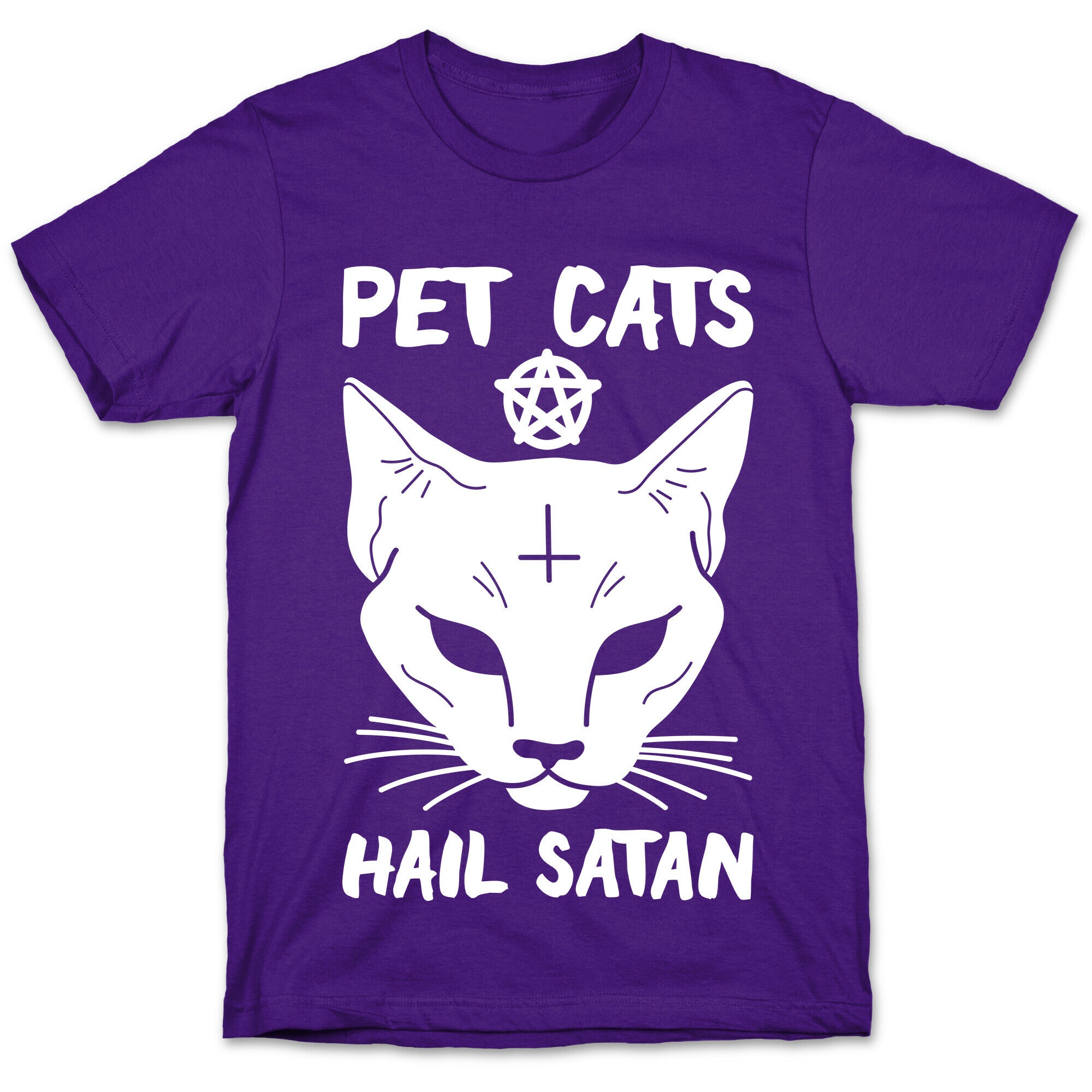 Pet Cats Hail Satan Sphynx T-Shirt