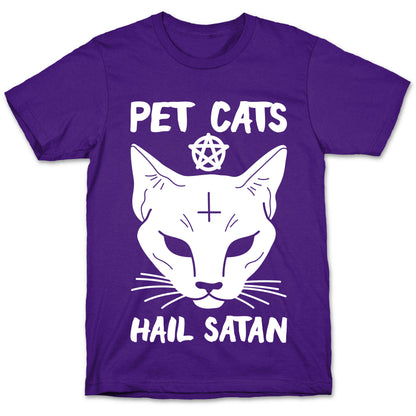 Pet Cats Hail Satan Sphynx T-Shirt