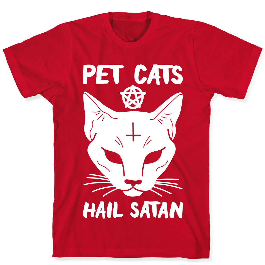Pet Cats Hail Satan Sphynx T-Shirt
