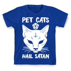 Pet Cats Hail Satan Sphynx T-Shirt