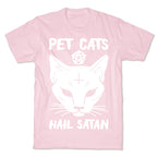 Pet Cats Hail Satan Sphynx T-Shirt