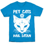 Pet Cats Hail Satan Sphynx T-Shirt