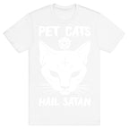 Pet Cats Hail Satan Sphynx T-Shirt
