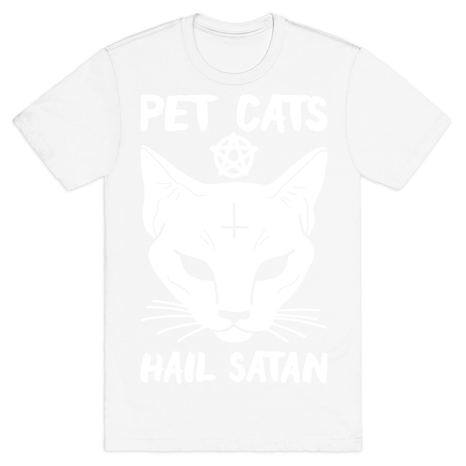 Pet Cats Hail Satan Sphynx T-Shirt