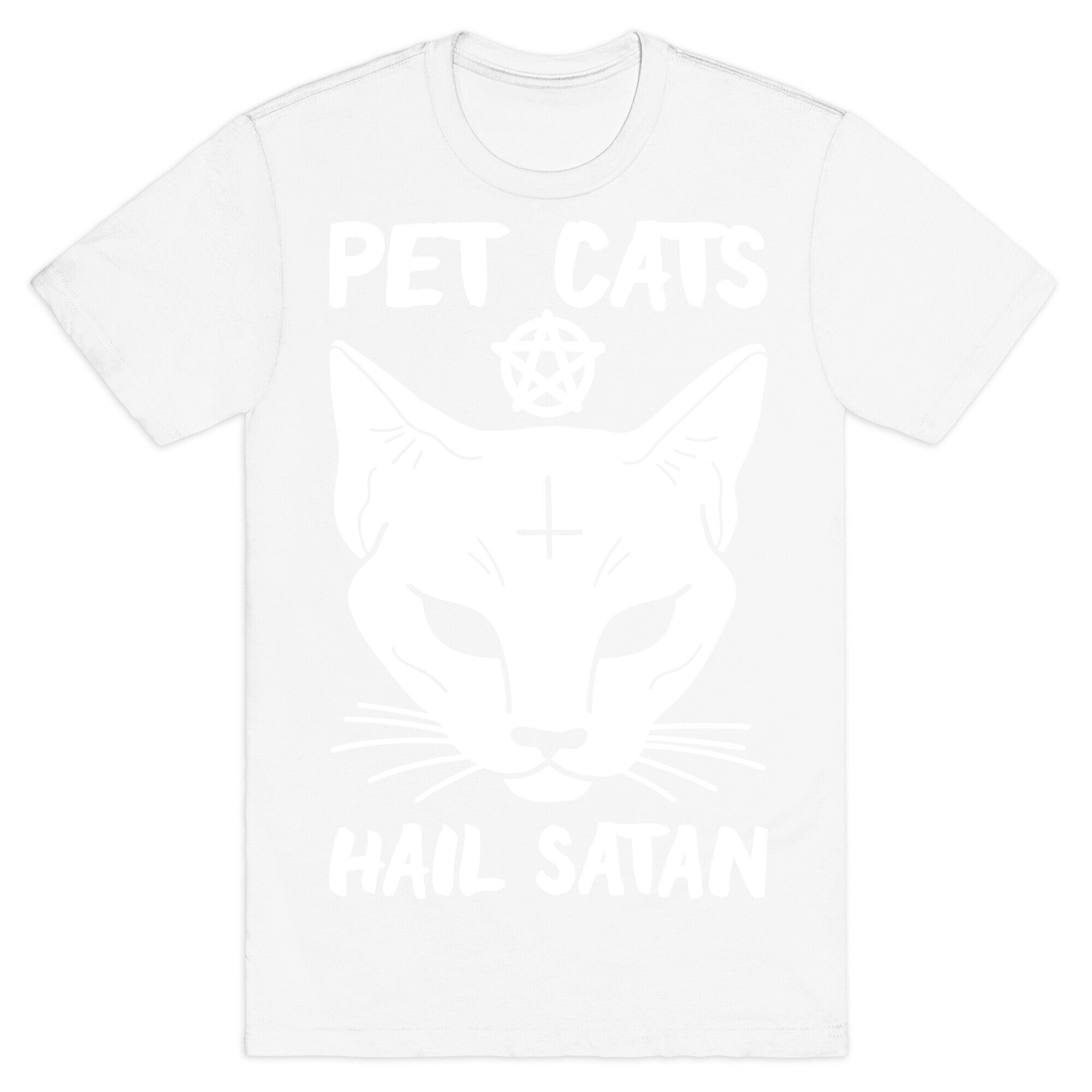 Pet Cats Hail Satan Sphynx T-Shirt