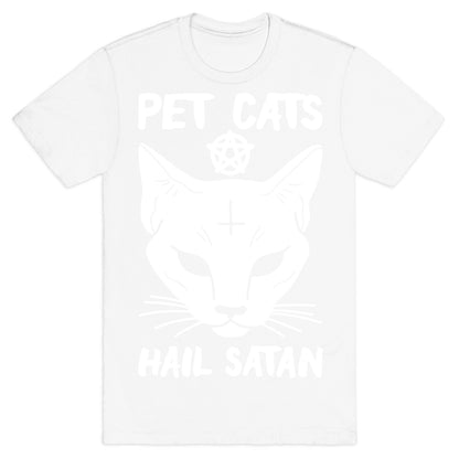 Pet Cats Hail Satan Sphynx T-Shirt