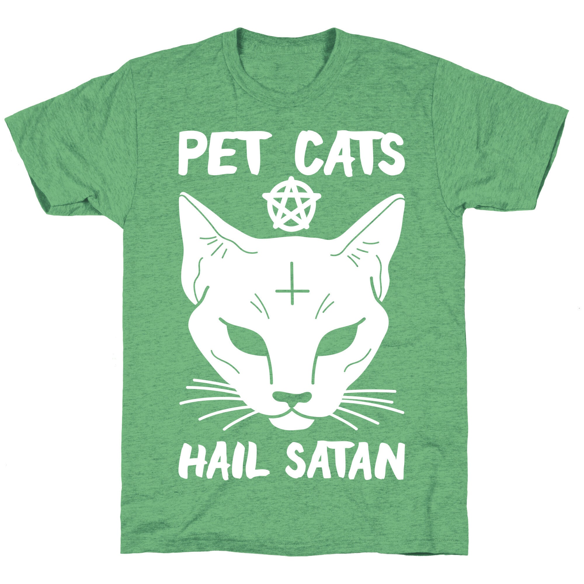 Pet Cats Hail Satan Sphynx Unisex Triblend Tee