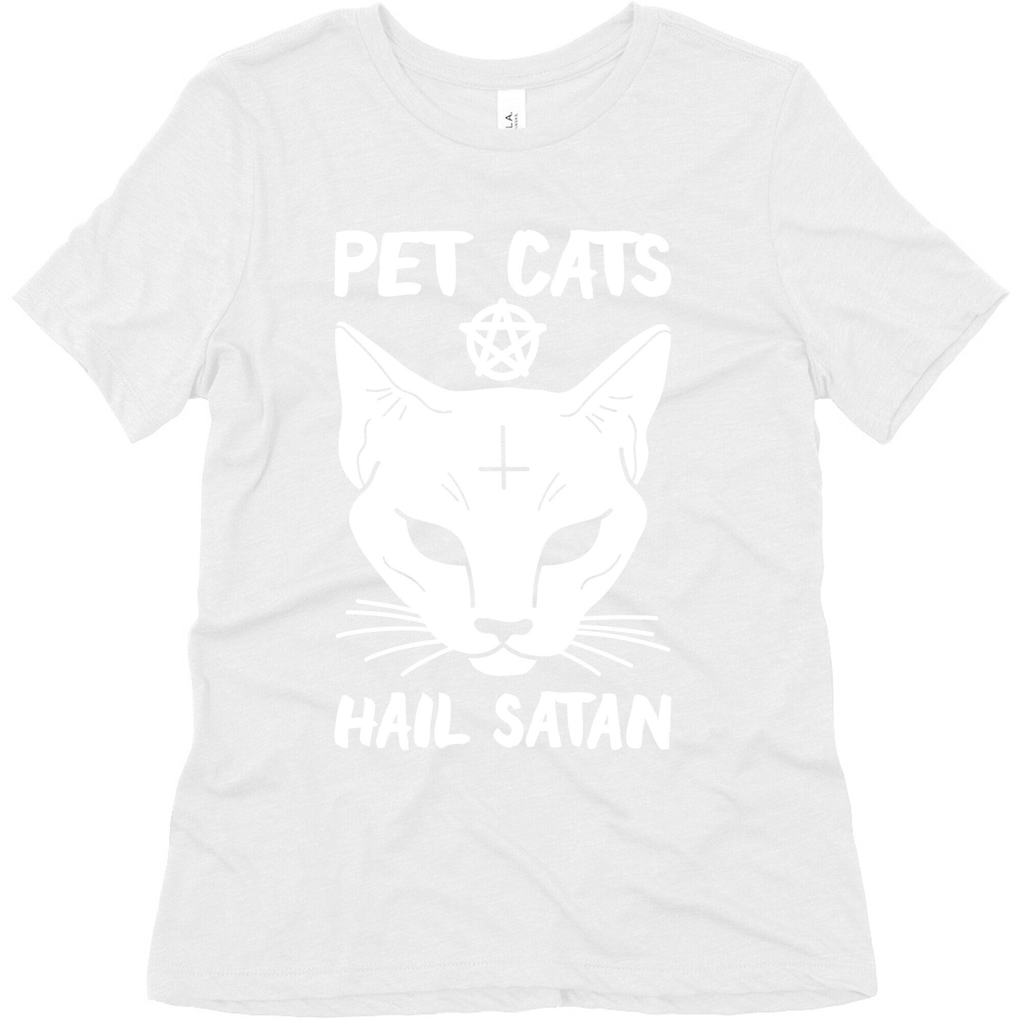 Pet Cats Hail Satan Sphynx Women's Triblend Tee