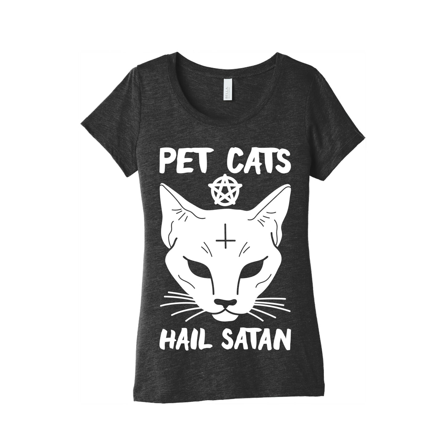 Pet Cats Hail Satan Sphynx Women's Triblend Tee