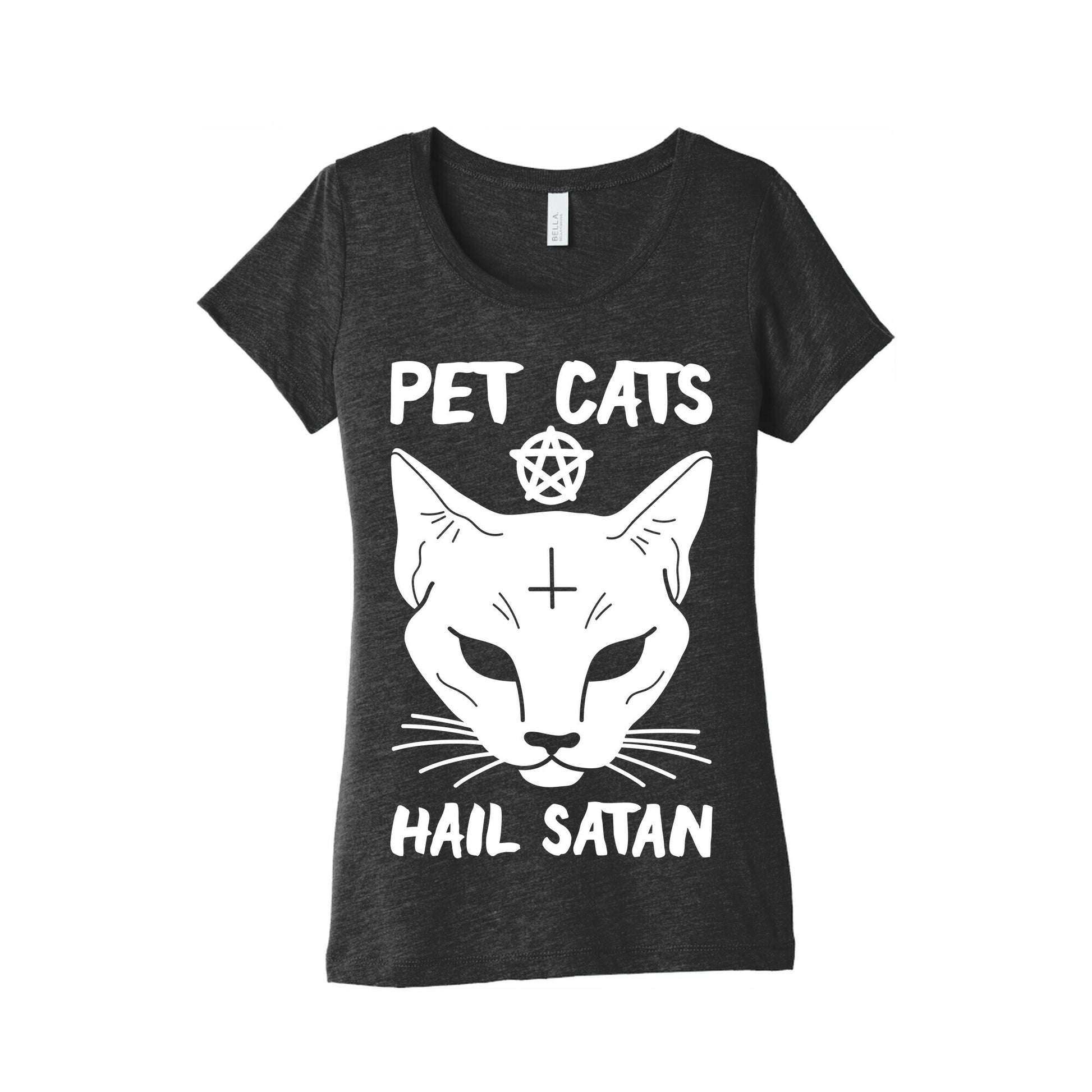 Pet Cats Hail Satan Sphynx Women's Triblend Tee