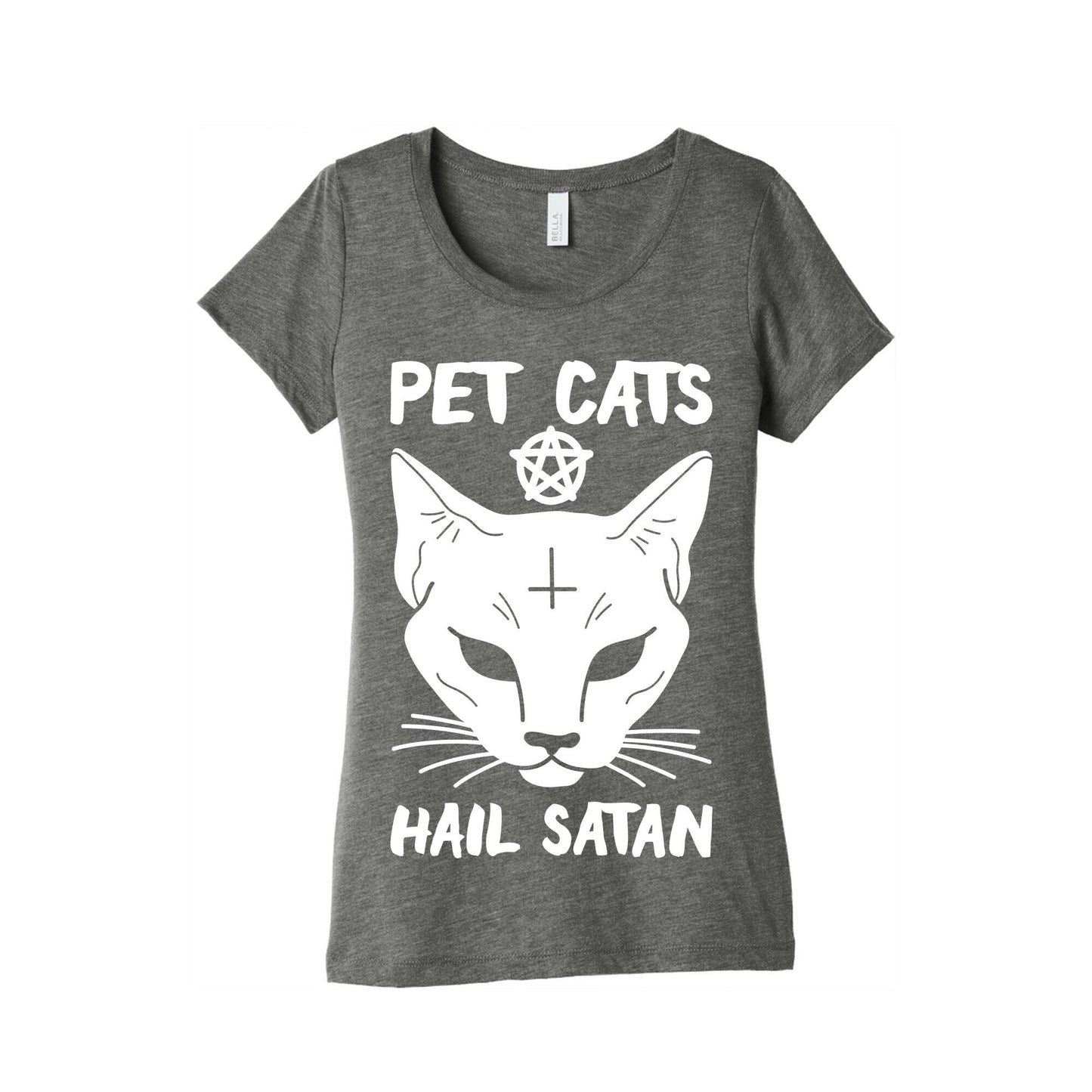 Pet Cats Hail Satan Sphynx Women's Triblend Tee