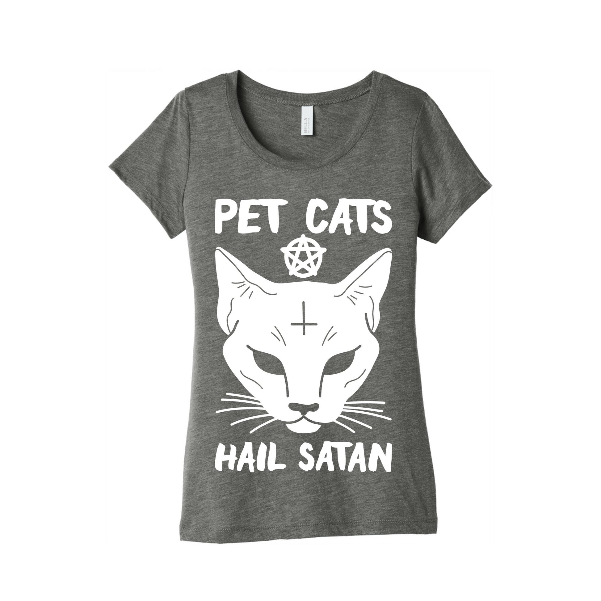 Pet Cats Hail Satan Sphynx Women's Triblend Tee