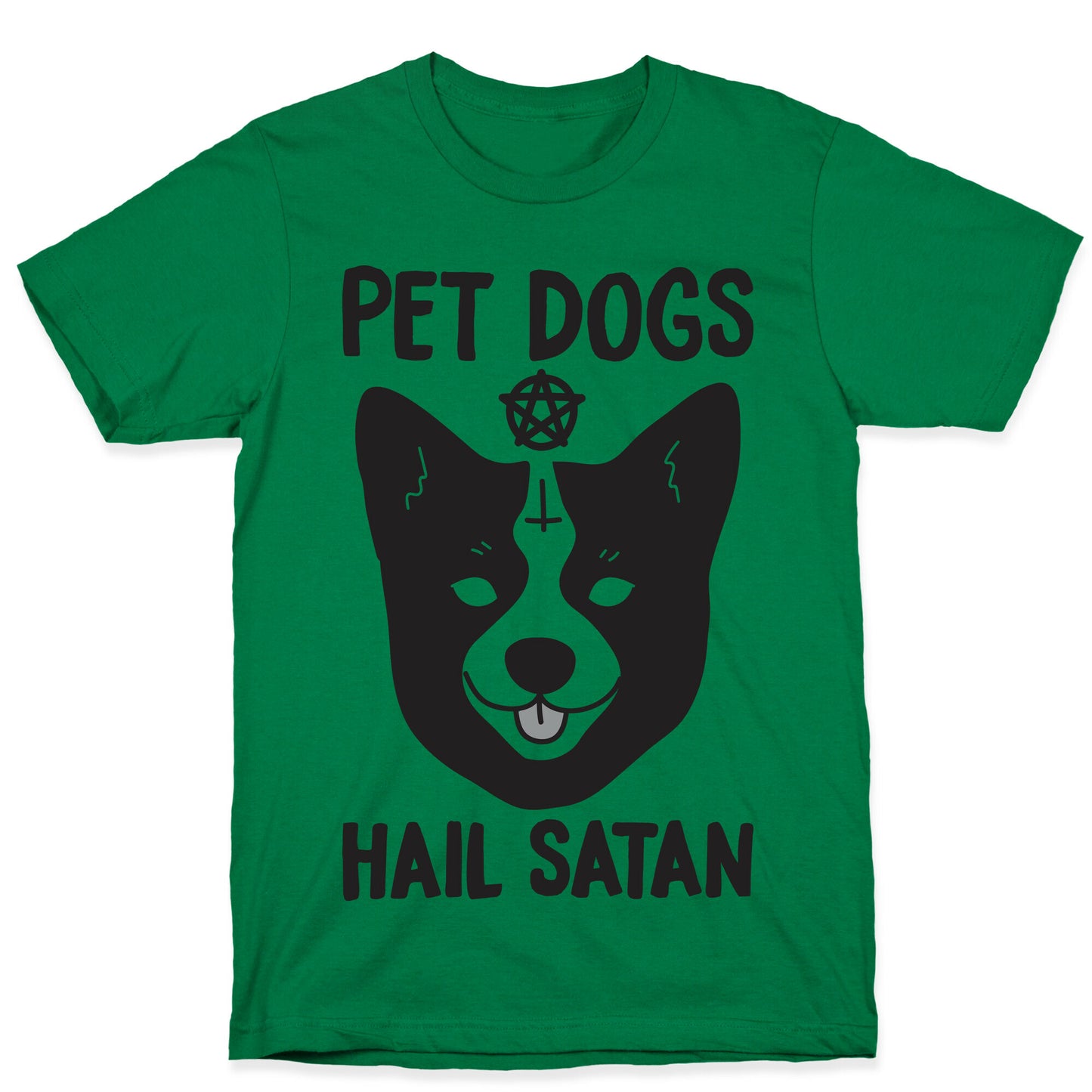 Pet Dogs Hail Satan Corgi T-Shirt