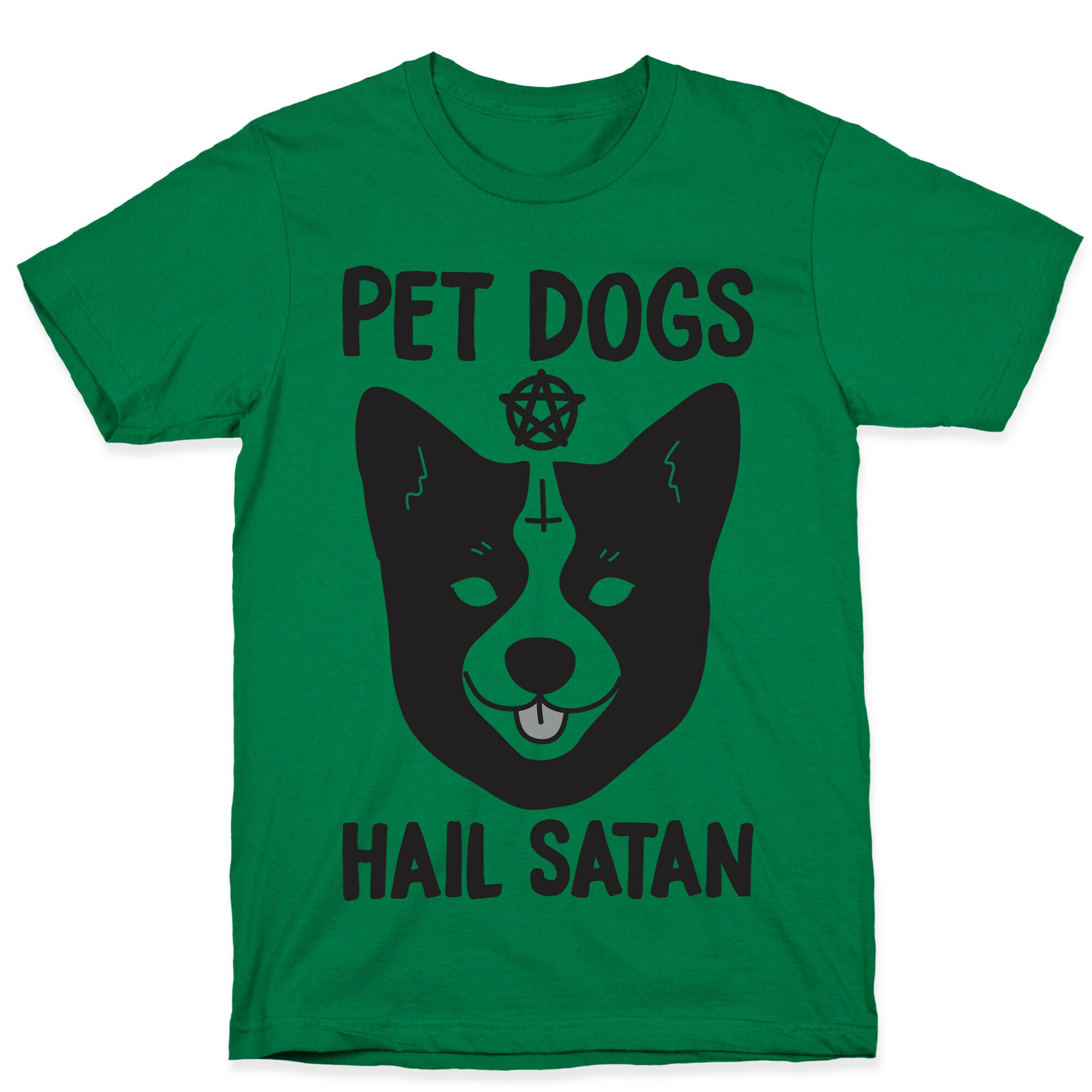 Pet Dogs Hail Satan Corgi T-Shirt
