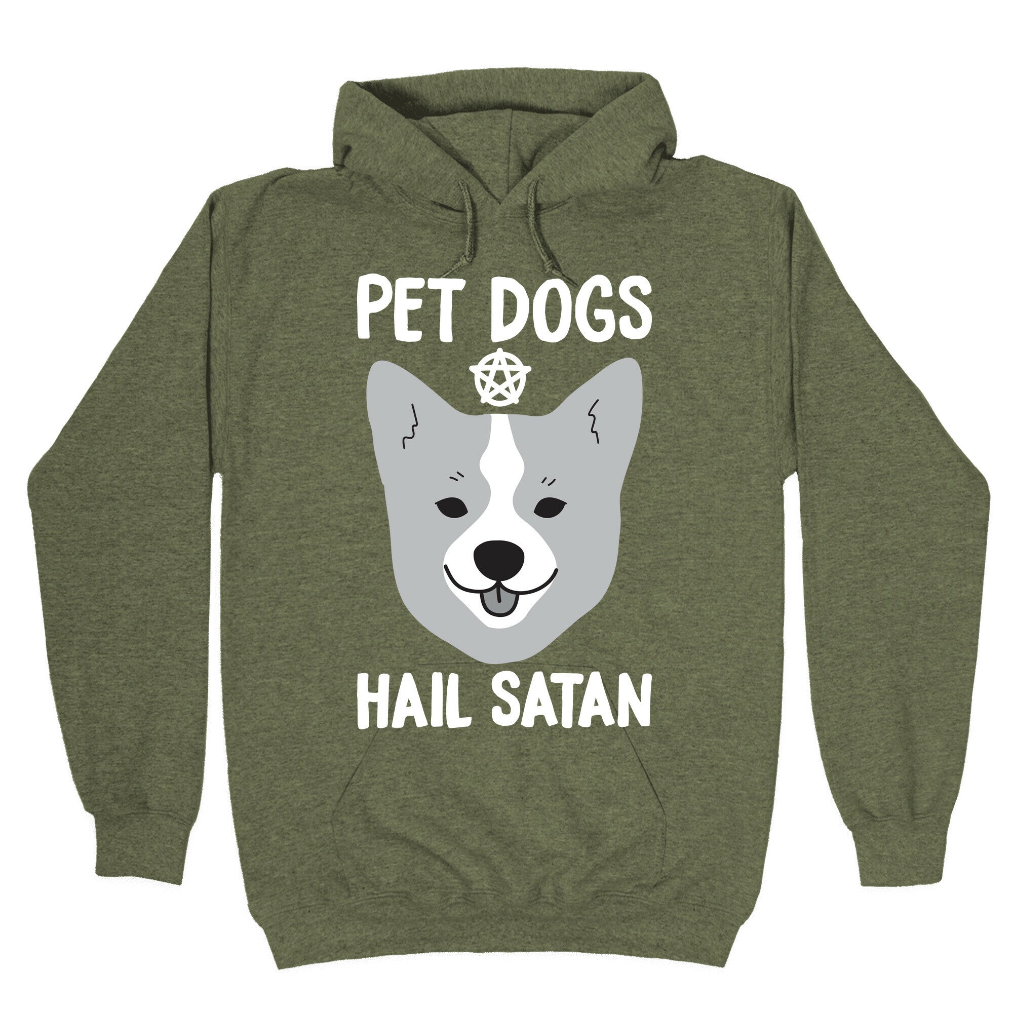 Pet Dogs Hail Satan Corgi Hoodie